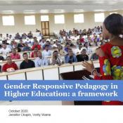 cover shot of gender responsive pedagogy report
